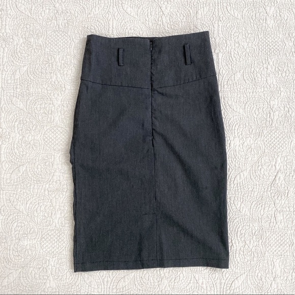 Grey Pencil Skirt - Picture 2 of 3